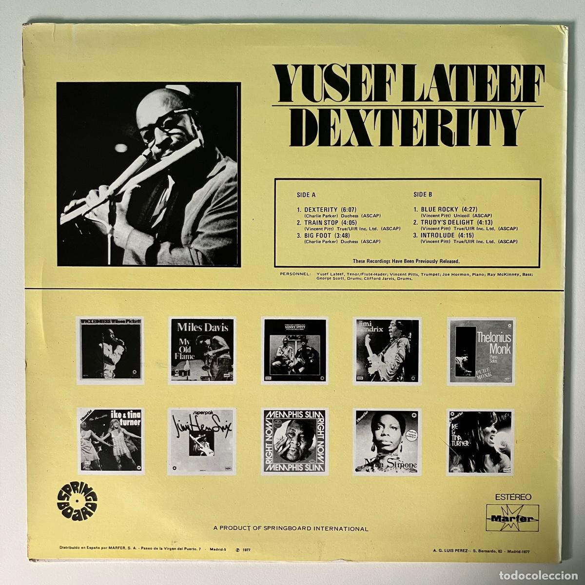 Discos de vinilo: Yusef Lateef &lrm;&ndash; Dexterity, Spain 1977 Marfer - Foto 2
