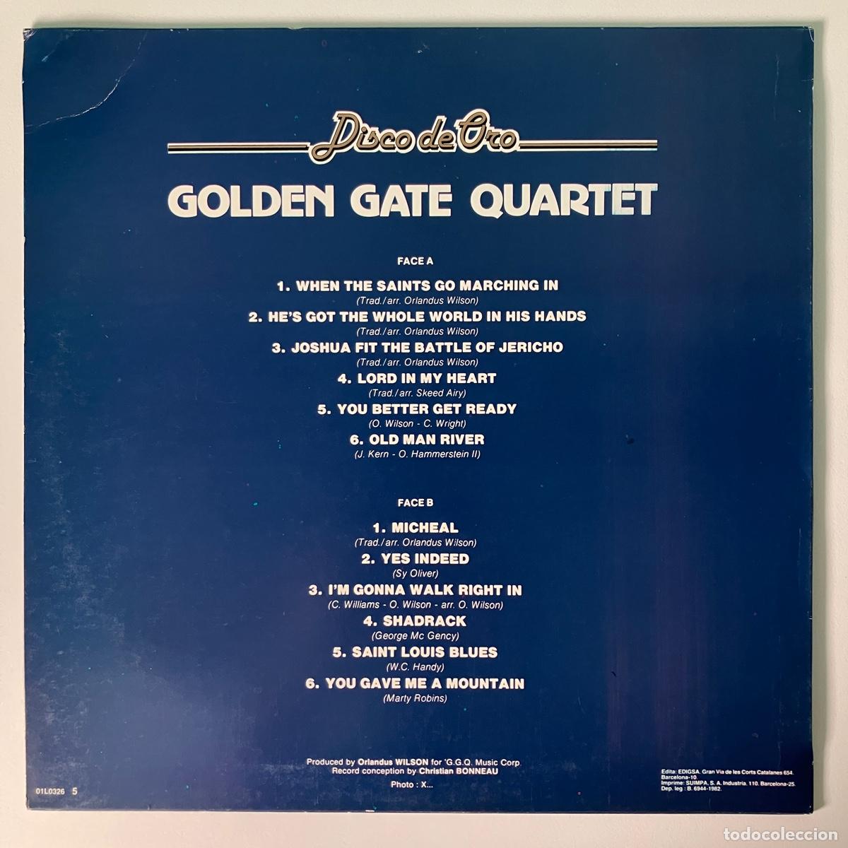 Discos de vinilo: The Golden Gate Quartet &ndash; Disco De Oro, Spain 1972 Editas - Foto 2