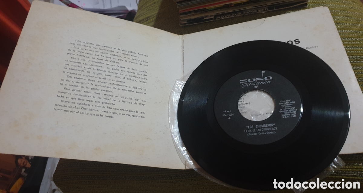 Discos de vinilo: Los chumberos - la isa de los chumberos + 2. Escaso - Foto 2