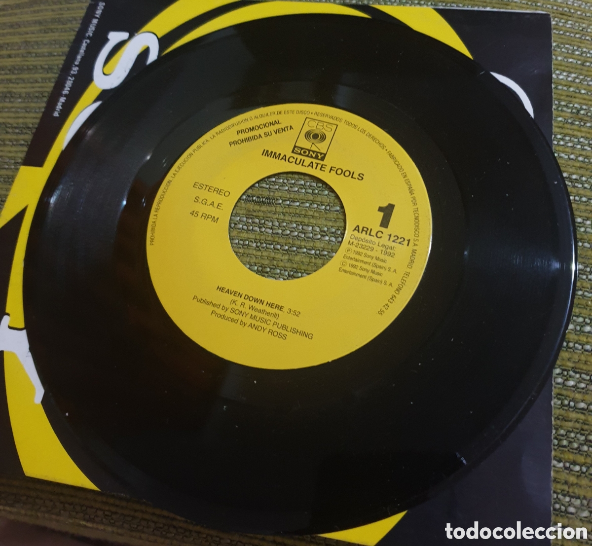 Discos de vinilo: Inmaculate fools - heaven down here. Promocional - Foto 1