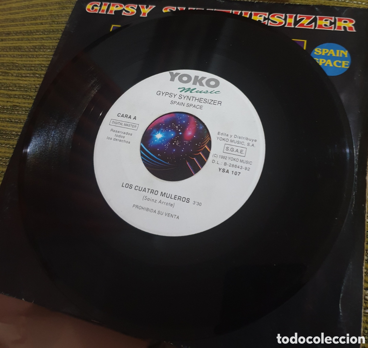 Discos de vinilo: Gipsy Synthesizer - los cuatro muleros - Foto 2