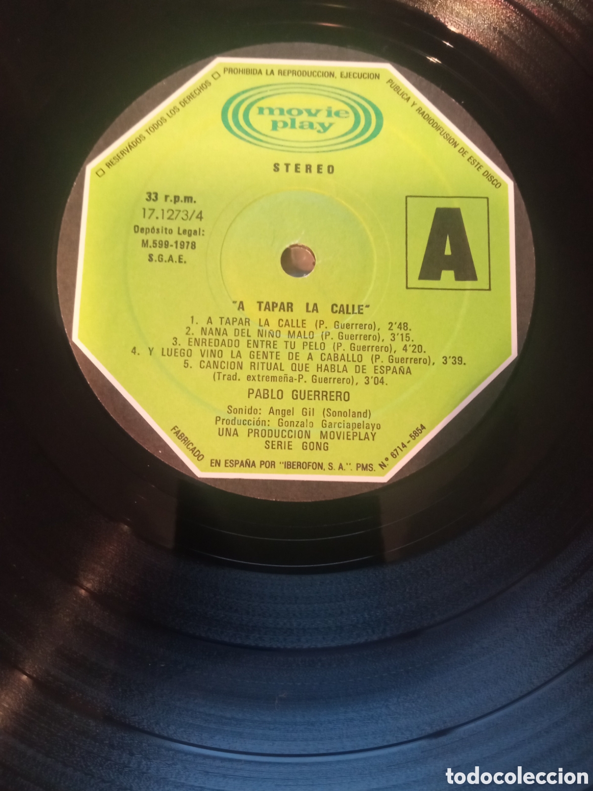 Discos de vinilo: Pablo Guerrero - A tapar la calle - Foto 4