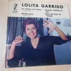 Discos de vinilo: LOLITA GARRIDO, EP, JE T´AIME, JE T´AIME, + 3, AÑO 1962, ZAFIRO Z-E 371. Lote 391089439