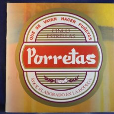 Discos de vinilo: PORRETAS - QUE SE VAYAN A HACER PUÑETAS - LP. Lote 391119134
