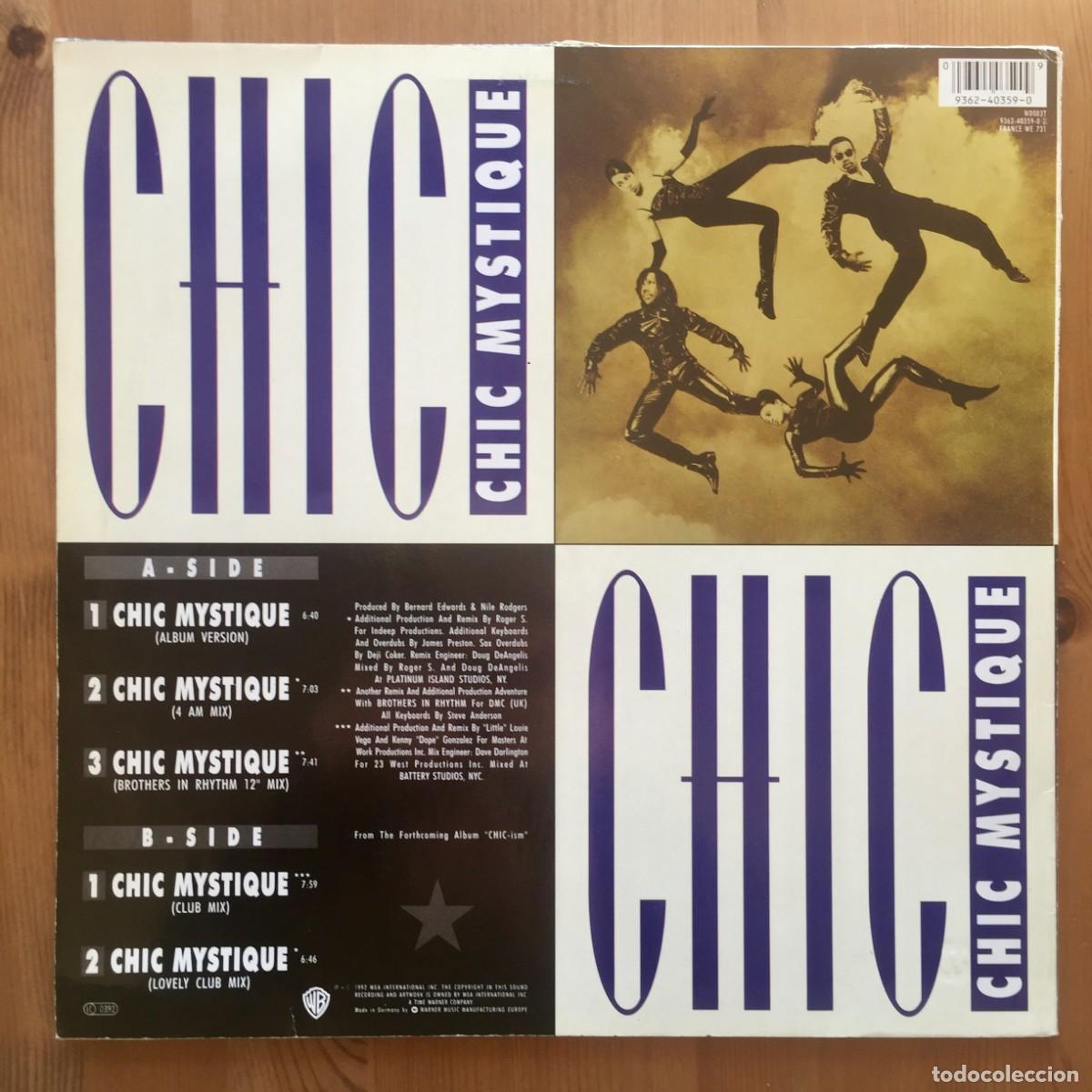 Discos de vinilo: CHIC : CHIC MYSTIQUE [WARNER - DEU 1992] 12&rdquo; - Foto 2
