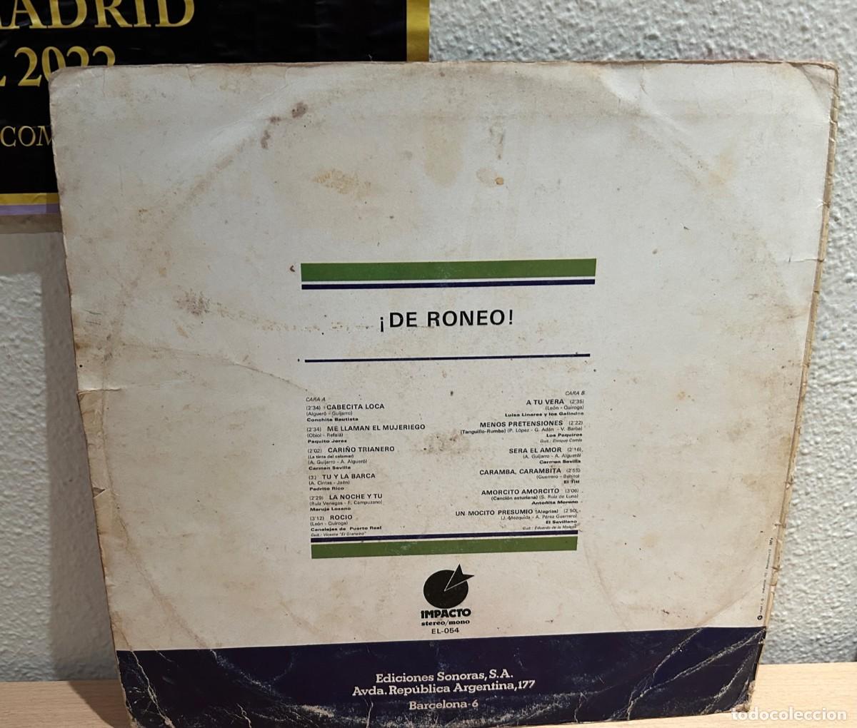 Discos de vinilo: Various &lrm;&ndash; &iexcl;De Roneo!. Estado. Good / Good. 1974 - Foto 2