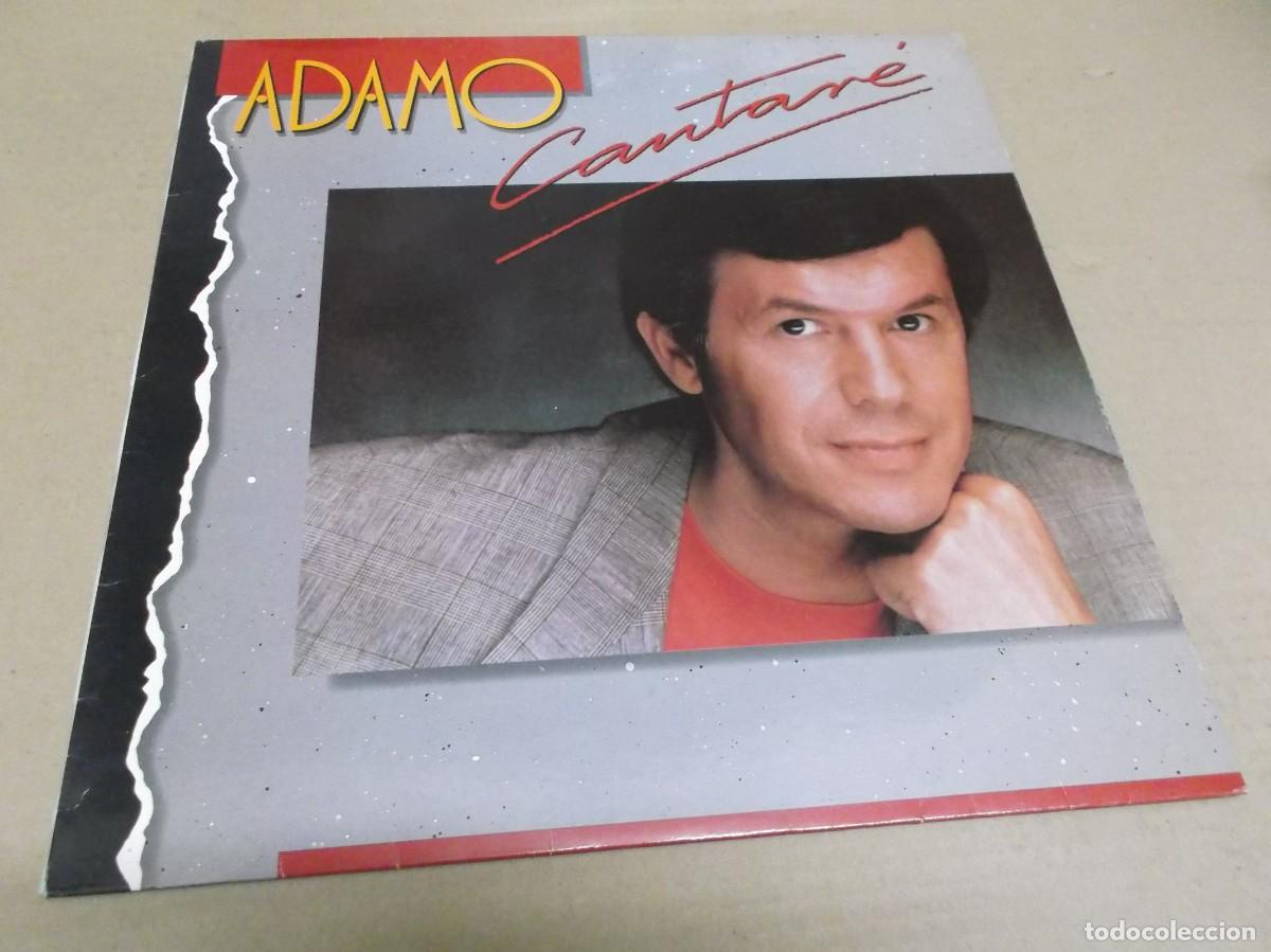Discos de vinilo: ADAMO (LP) CANTARE A&Ntilde;O 1990 - Foto 1