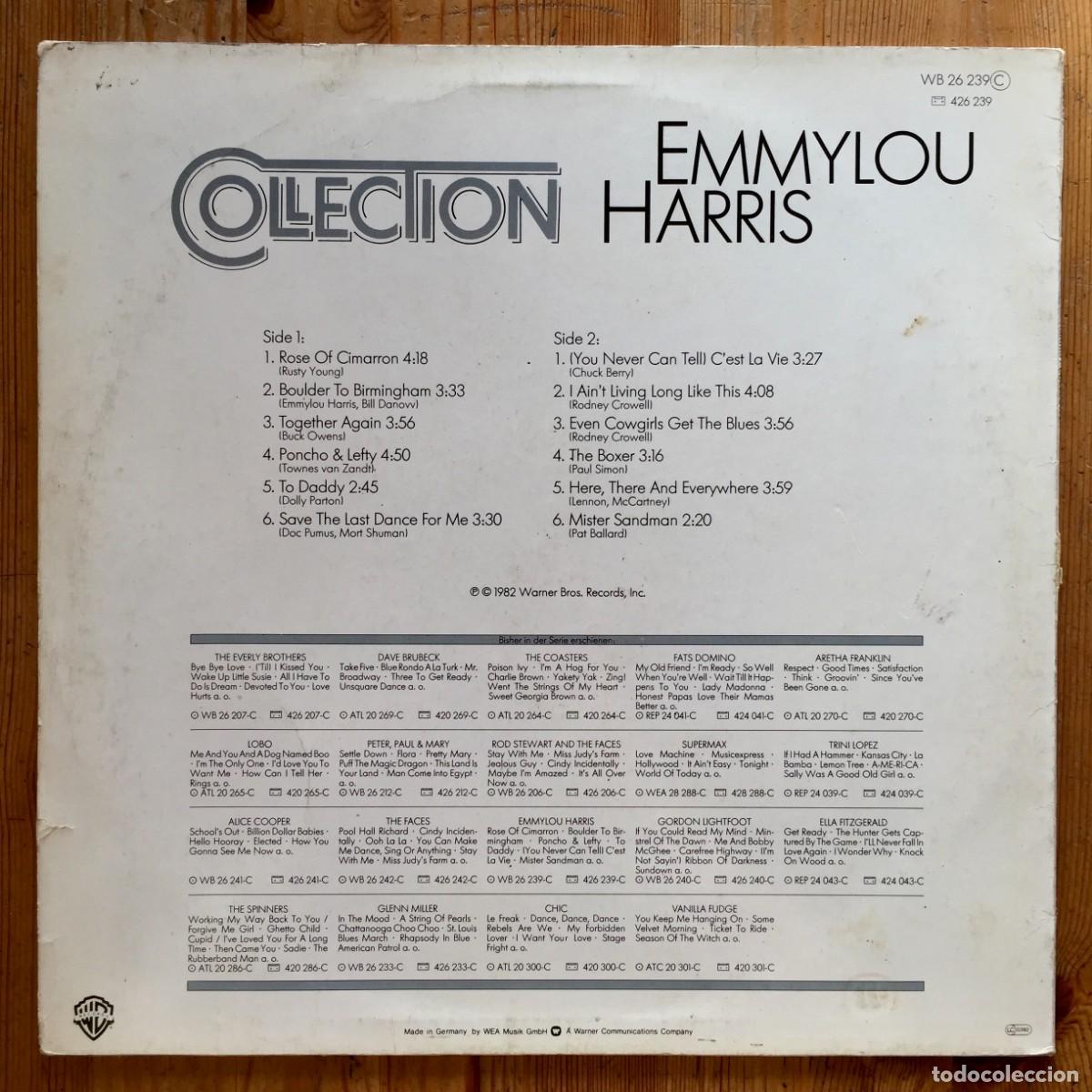Discos de vinilo: EMMYLOU HARRIS : COLLECTION [WARNER - DEU 1982] LP/COMP - Foto 2