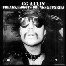 Discos de vinilo: GG ALLIN ‎– FREAKS, FAGGOTS, DRUNKS & JUNKIES - LP - BLOOD & BILE WAX. Lote 391206634