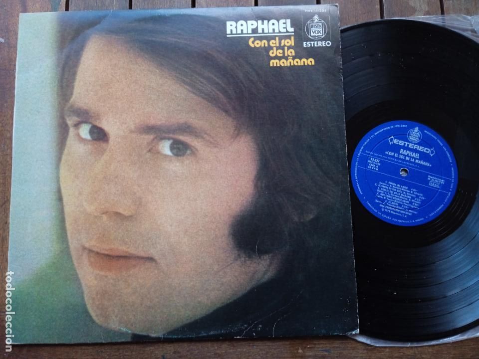 Discos de vinilo: RAPHAEL. LP. CON EL SOL DE LA MA&Ntilde;ANA. MADE IN SPAIN. 1975. HISPAVOX - Foto 1