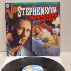 Discos de vinilo: VAN STEPHENSON / SUSPICIOUS HEART / LP-MCA RECORDS-1986 / MBC. **/***. Lote 391221164