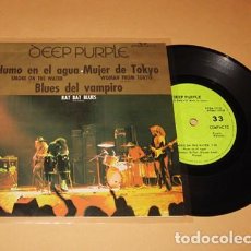 Discos de vinilo: DEEP PURPLE - SMOKE ON THE WATER (HUMO EN EL AGUA) / WOMAN FROM TOKYO - SINGLE EP - 1977