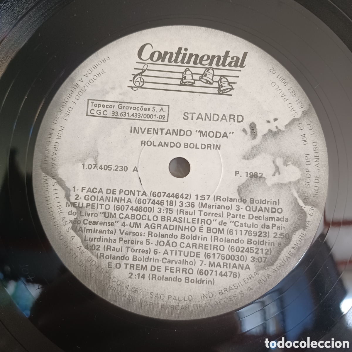 Discos de vinilo: ROLANDO BOLDRIN - INVENTANDO ( MODA ) 1982 CONTINENTAL BRASIL - Foto 3