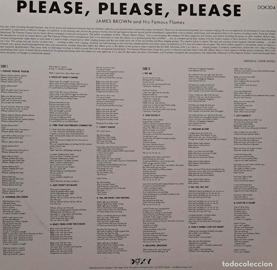 Discos de vinilo: James Brown & The Famous Flames &lrm;&ndash; Please, Please, Please - Foto 2