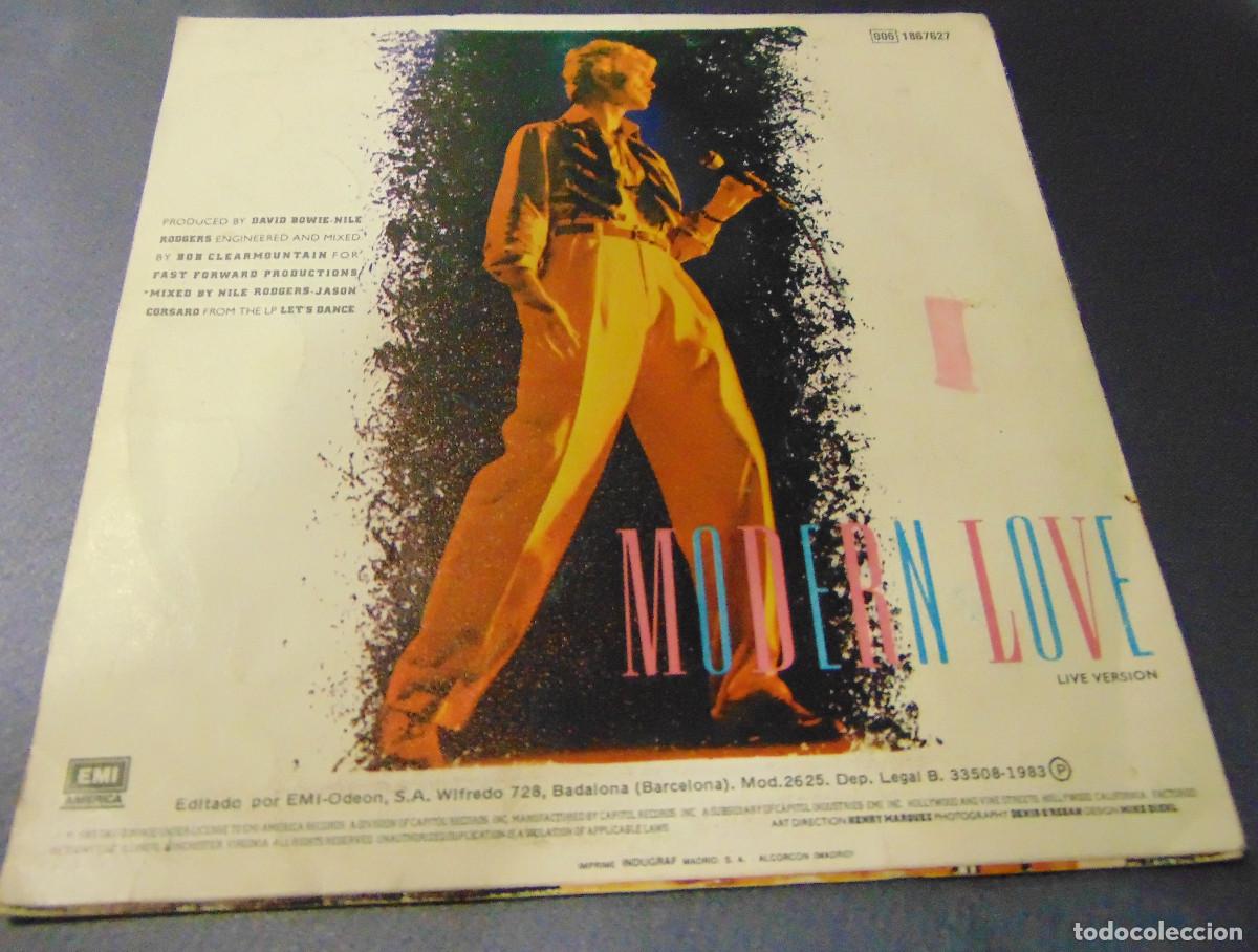Discos de vinilo: David Bowie &ndash; Modern Love - SINGLE 1983 - Foto 2