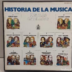 Discos de vinilo: CAJA-BOX / HISTORIA DE LA MÚSICA / FIGURAS ESTELARES / HISPAVOX-1978 / 10 VINILOS DE LUJO.****