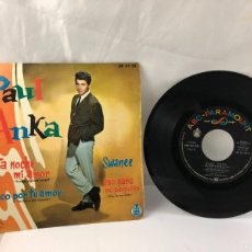 Discos de vinilo: VINILO PAUL ANKA, ESTA NOCHE MI AMOR, EDICION DE 1961 DE ESPAÑA. Lote 391428699