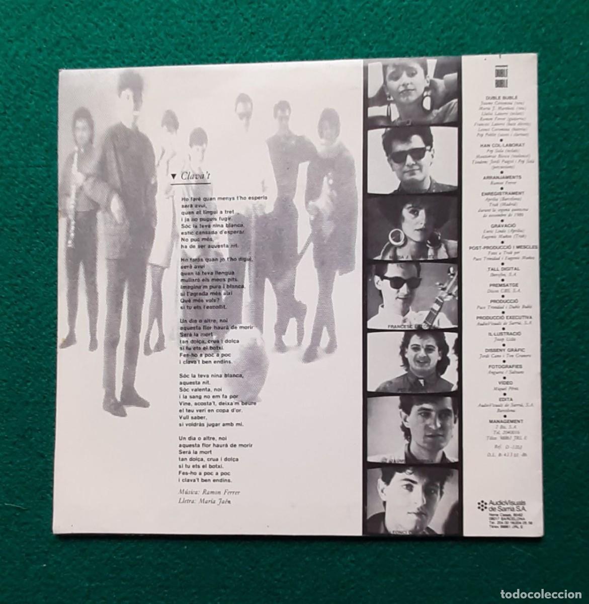 Discos de vinilo: CLAVA&acute;T DUBLE DUBLE - SINGLE 1985 - DISCO SIN USAR - Foto 2