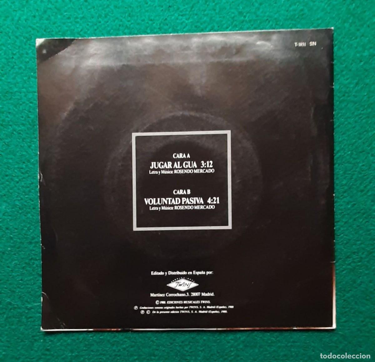 Discos de vinilo: ROSENDO - SINGLE JUGAR AL AGUA - DISCO SIN USAR - Foto 2