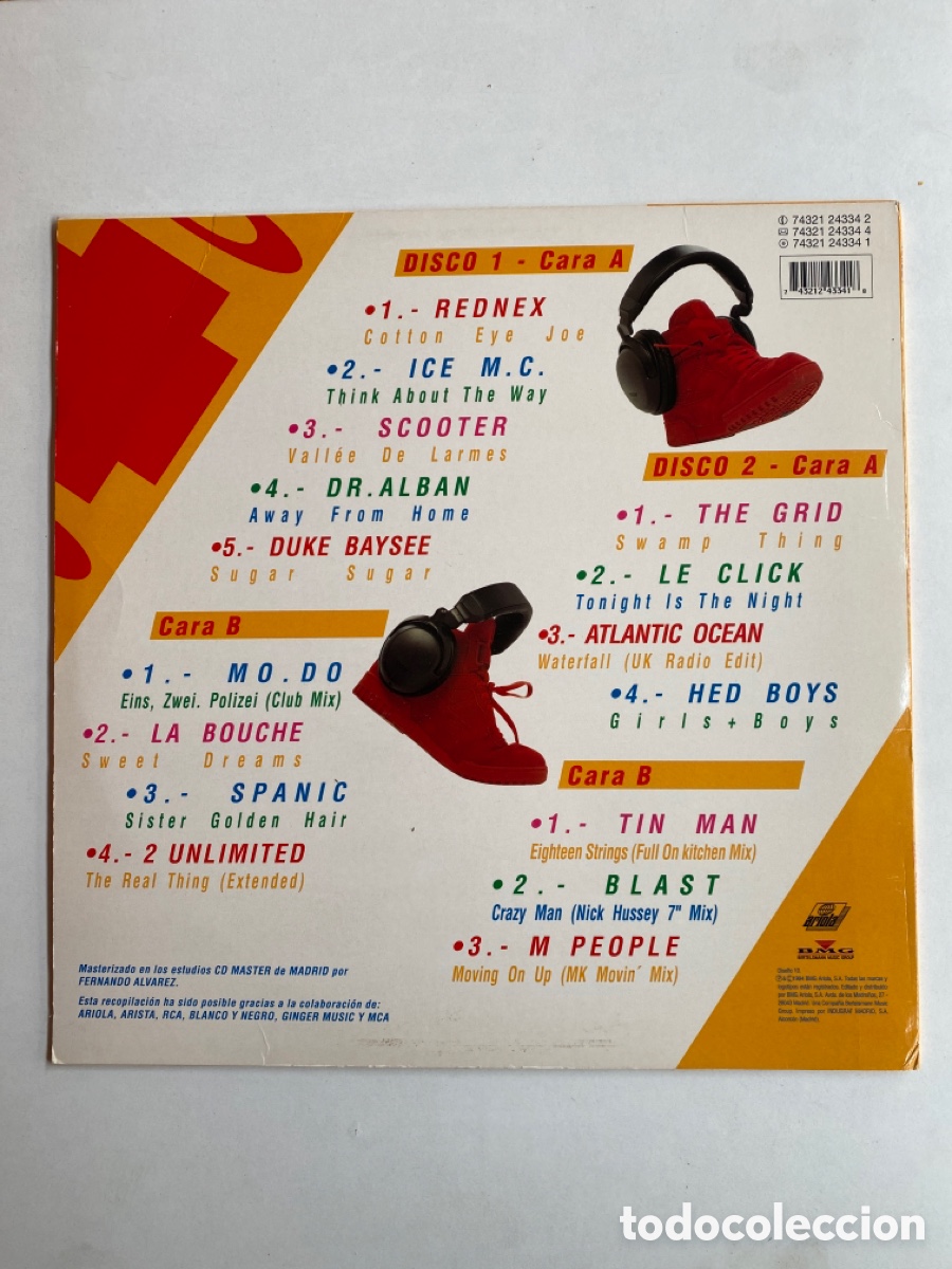 Discos de vinilo: LO MAS DISCO 5-2 LP-1994-POCO USO - Foto 2