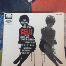 Discos de vinilo: VINILO GELU, XVI FESTIVAL DE SAN REMO, 1966 (D2). Lote 391514369