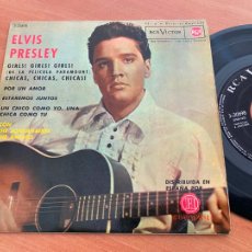Discos de vinilo: ELVIS PRESLEY GIRLS CHICAS (POR UN AMOR + 3) EP ESPAÑA 1963 (EPI4)