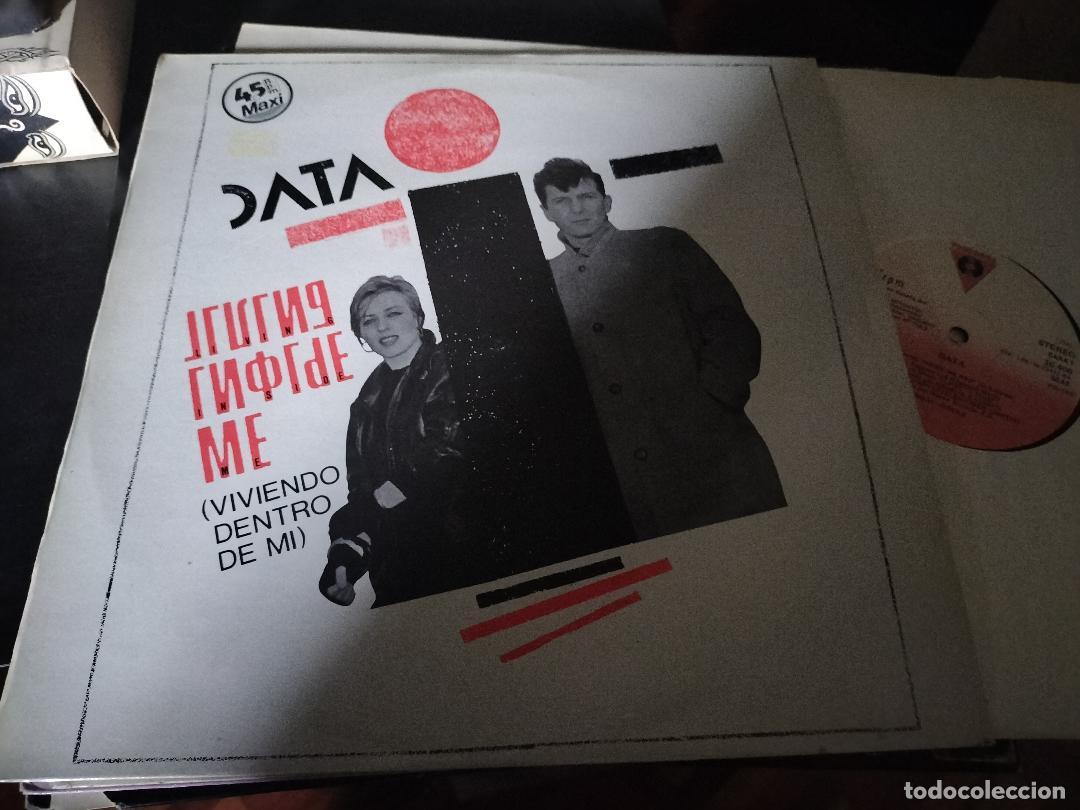 Discos de vinilo: DATA - LIVING INSIDE ME - 12&rdquo; MAXI VICTORIA 1984 SYNTH POP - Foto 1