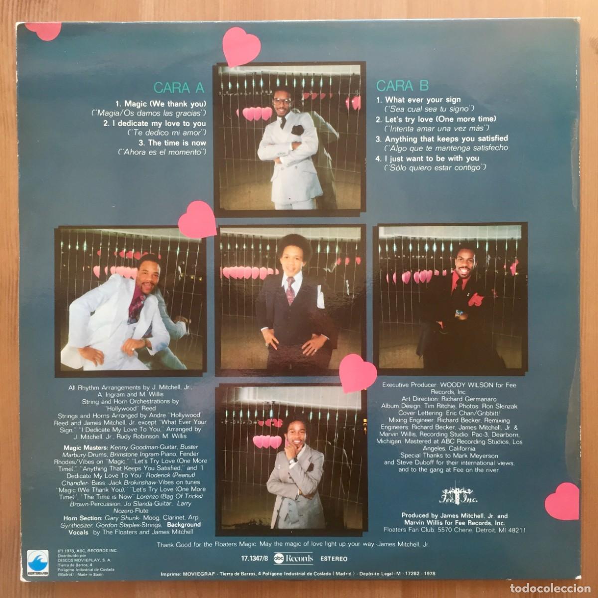 Discos de vinilo: FLOATERS : MAGIC [ABC - ESP 1978] LP - Foto 2