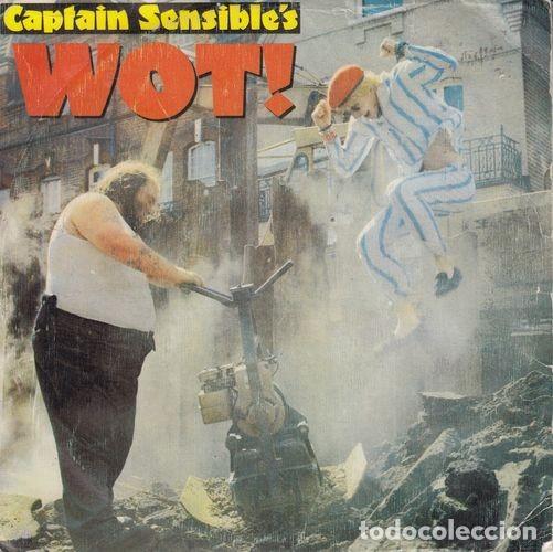 Discos de vinilo: CAPTAIN SENSIBLE - WOT | - SINGLE DE VINILO EDICION ESPA&Ntilde;OLA - C-58