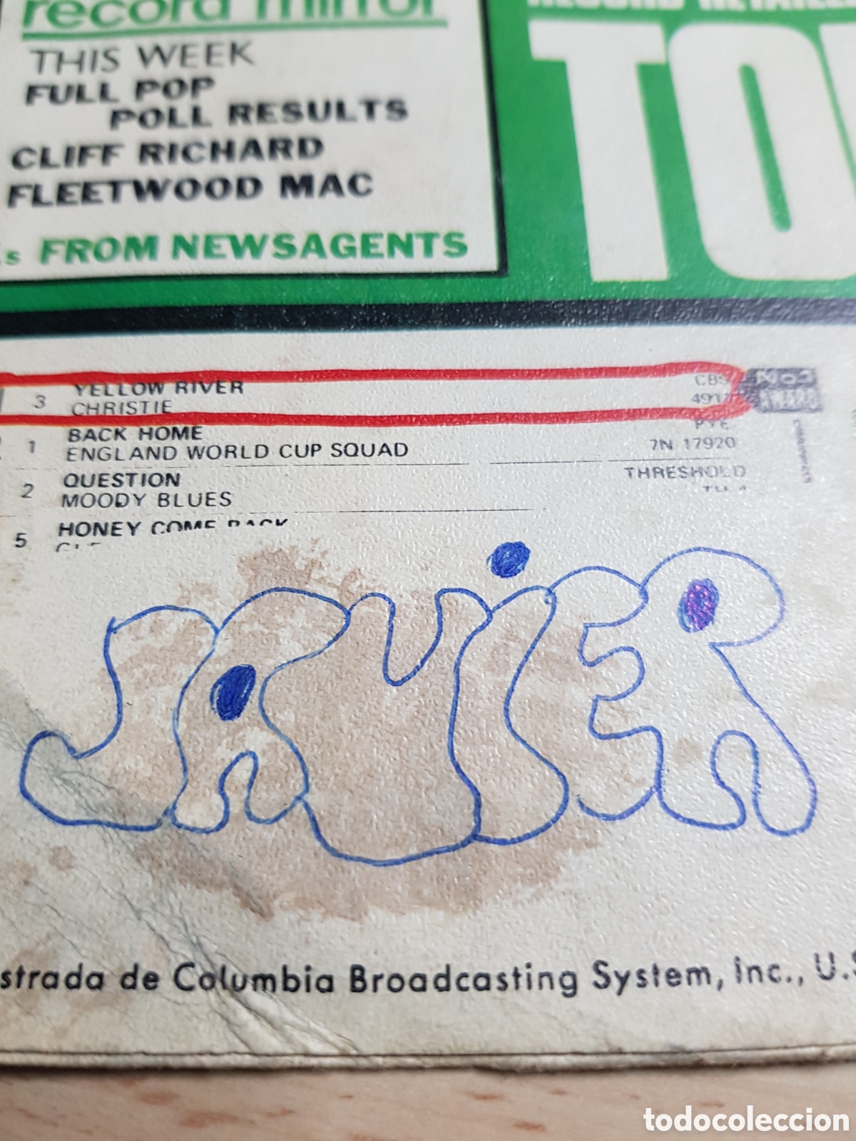 Discos de vinilo: Single 7&rdquo; Christie 1970 Yellow River . - Foto 3