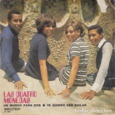 Discos de vinilo: LAS CUATRO MONEDAS - UN MUNDO PARA DOS- SINGLE DE VINILO - REGGAE - C-9