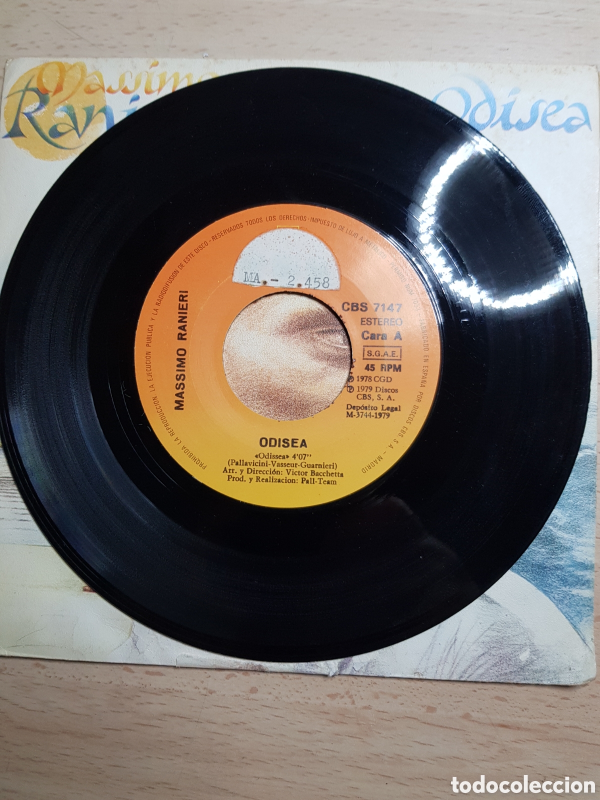 Discos de vinilo: Single 7&rdquo; Massimo Ranieri 1979 Odisea. - Foto 4
