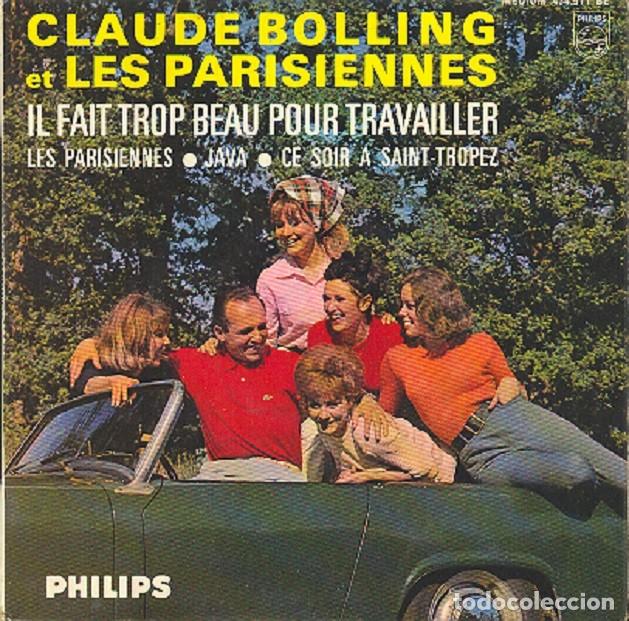 Disques de vinyle: Claude Bolling et Les Parisiennes&ndash;Java; Ce soir a Saint-Tropez+2&ndash;PHILIPS 434.911 (Ed. Francesa)-1964