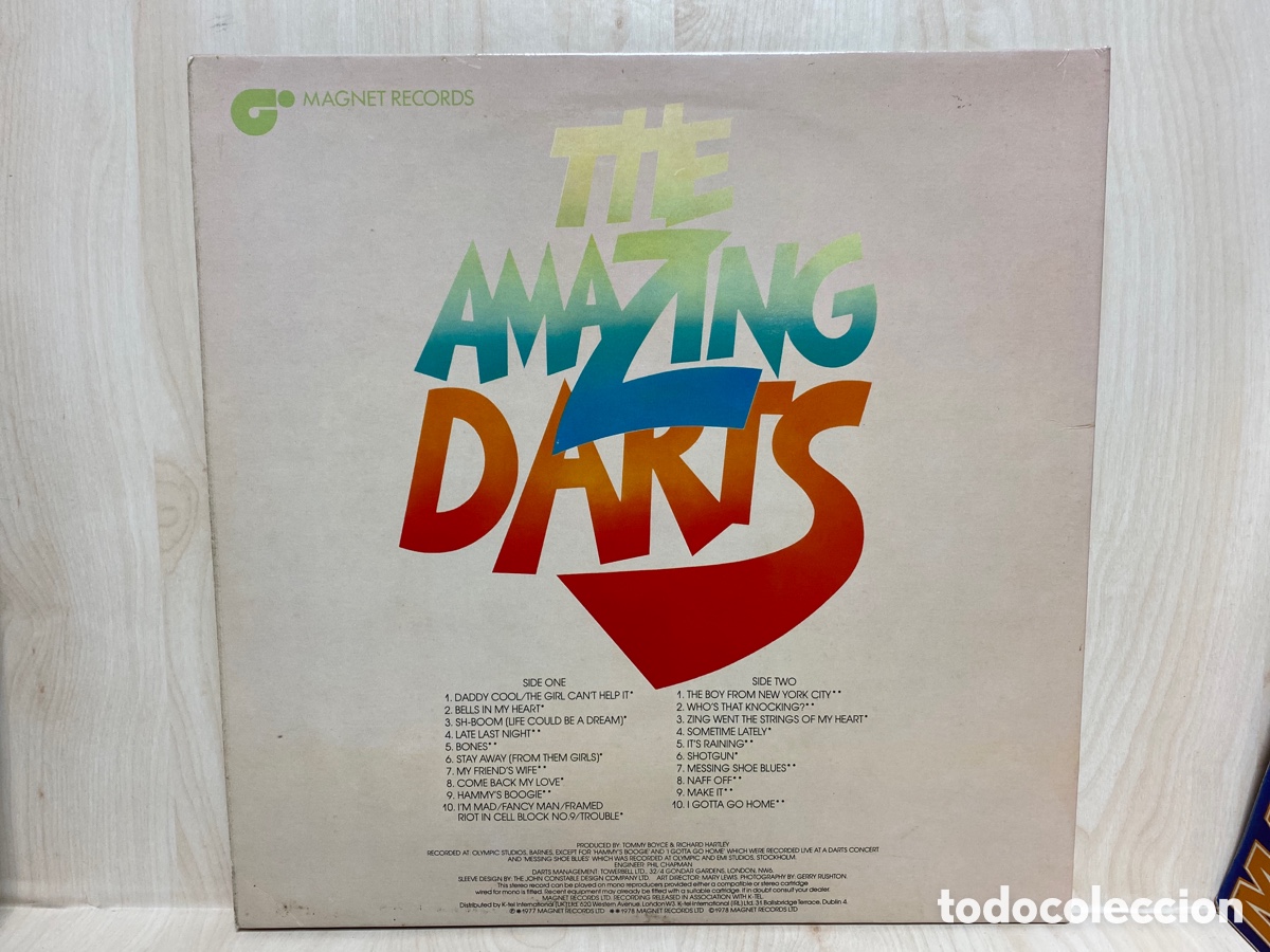 Discos de vinilo: Darts - The Amazing Darts (LP, Comp, Gat) - Foto 3