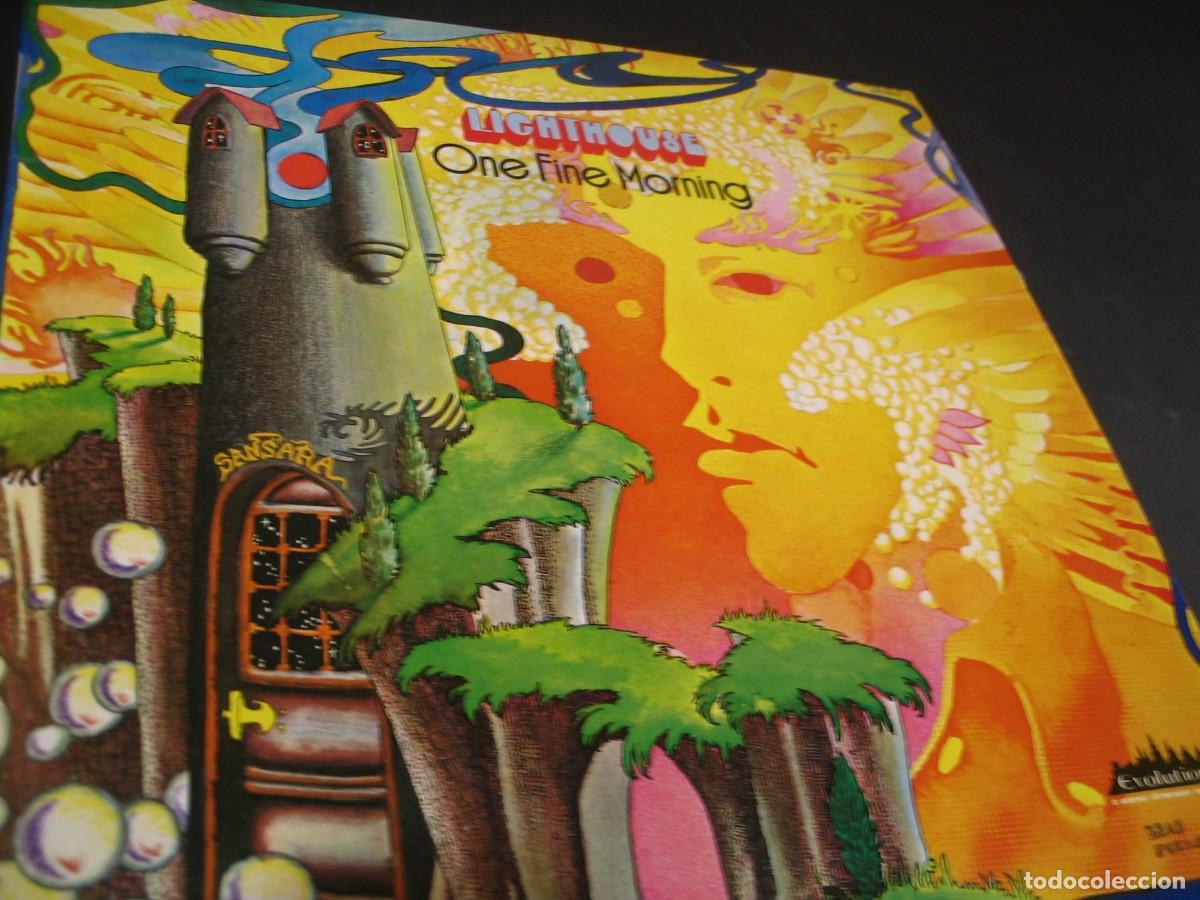 Discos de vinilo: LIGHTHOUSE LP ONE FINE MORNING EVOLUTION ORIGINAL ESPA&Ntilde;A 1972 - Foto 3