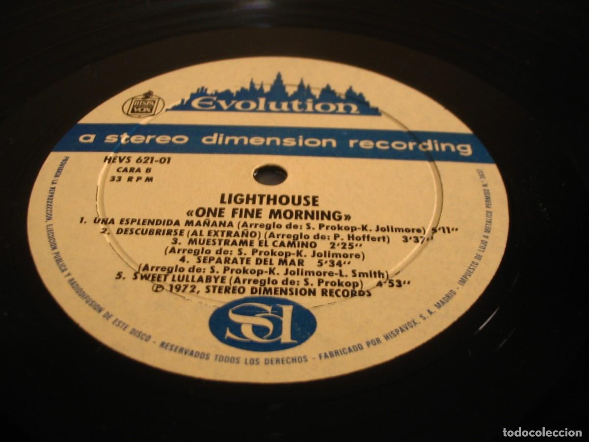 Discos de vinilo: LIGHTHOUSE LP ONE FINE MORNING EVOLUTION ORIGINAL ESPA&Ntilde;A 1972 - Foto 9