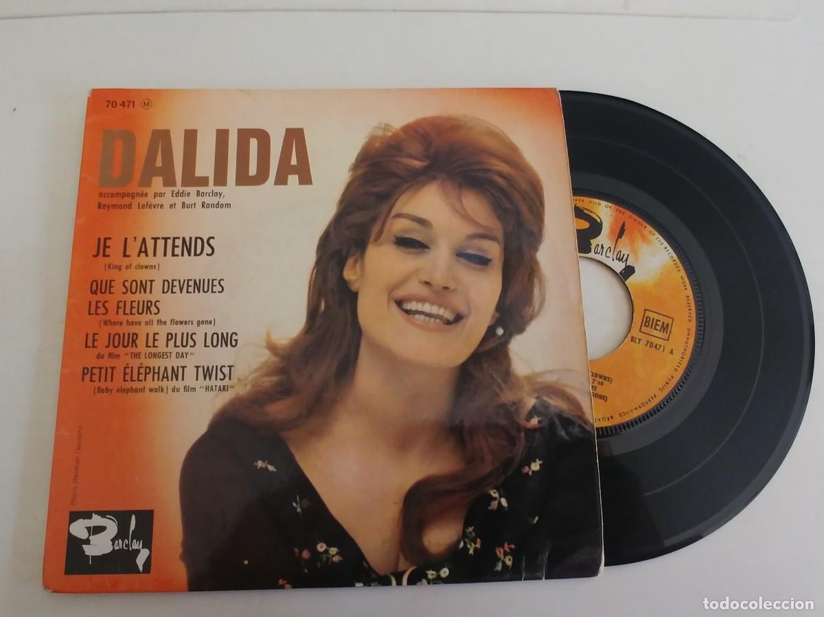Discos de vinilo: DALIDA-EP JE LATTENDS +3 - Foto 1