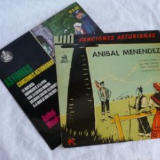 Discos de vinilo: 2 EPS VINILO ANIBAL MENÉNDEZ, CANCIONES ASTURIANAS. Lote 391856464