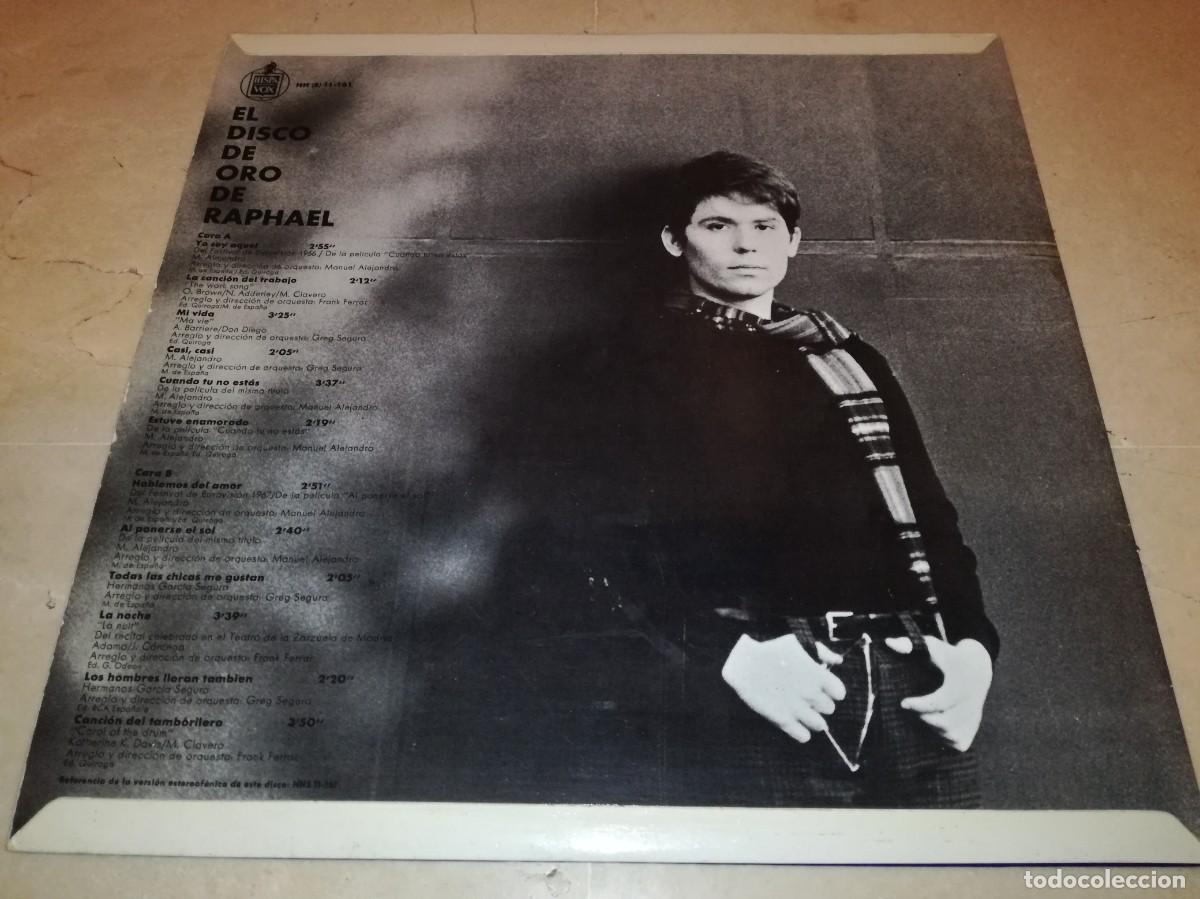Discos de vinilo: EL DISCO DE ORO DE RAPHAEL-ORIGINAL 1968 - Foto 2