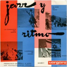 Discos de vinilo: FRANCISCO BURRULL, AL PIANO CON ACOMPAÑAMIENTO RÍTMICO - JAZZ Y RITMO - EP SPAIN 1963 - VERGARA