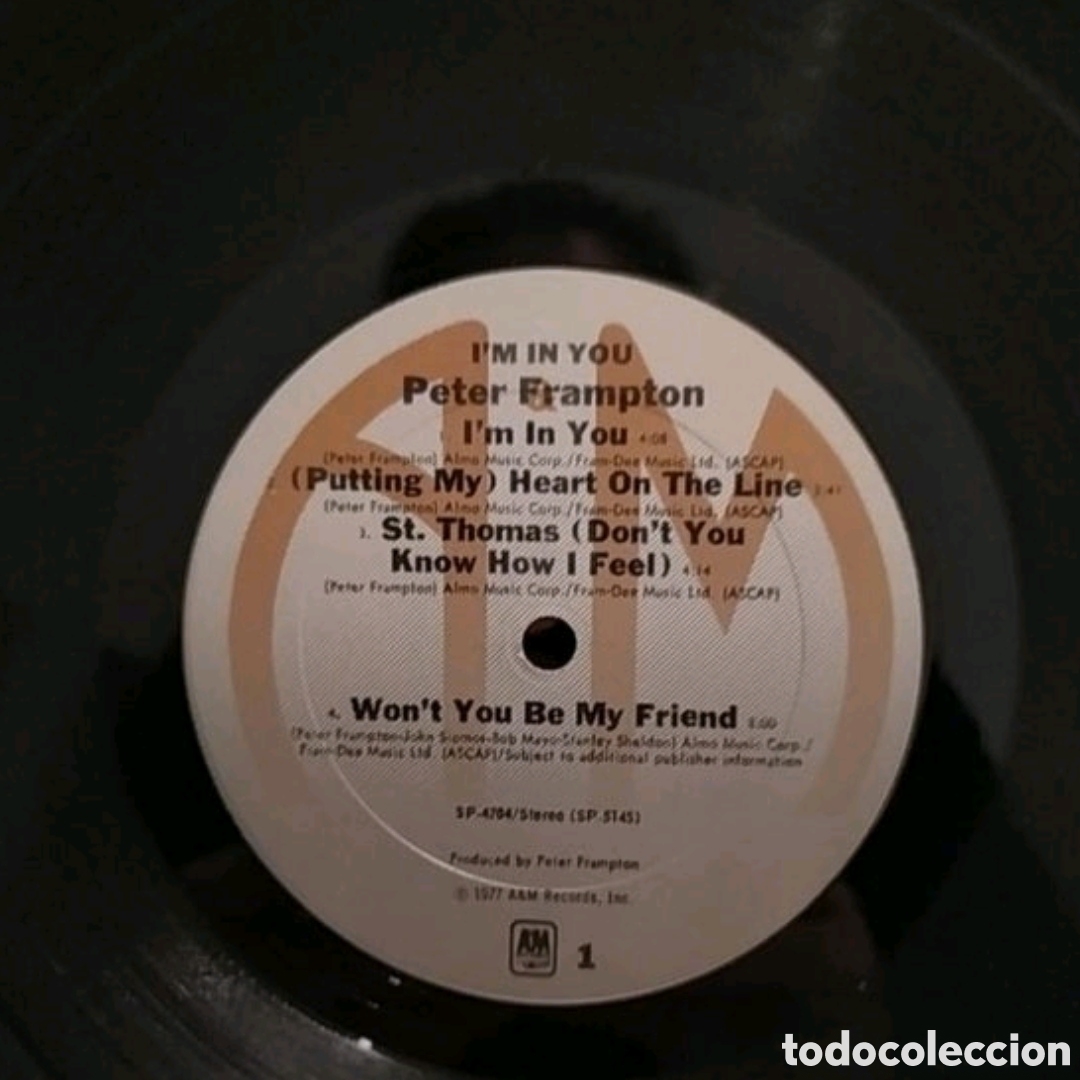 Discos de vinilo: Lp Peter Frampton. Im in you - Foto 5