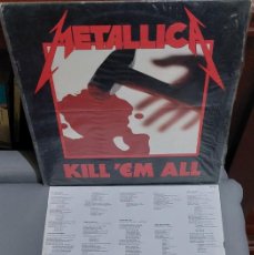 Discos de vinilo: METALLICA ”KILL 'EM ALL” VERTIGO – 838 142-1 ESPAÑA 1989 LP. Lote 386133794