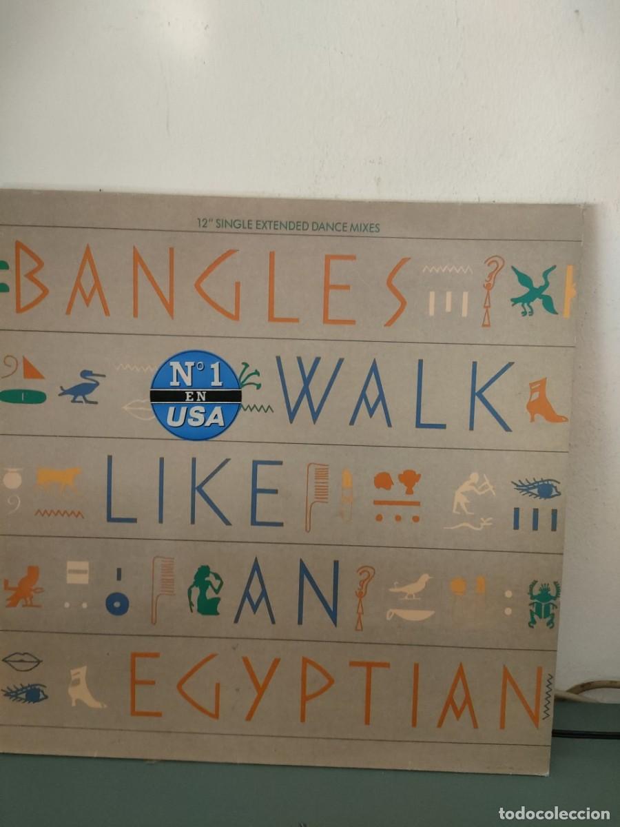Discos de vinilo: BANGLES - WALK LIKE AND EGYPTIAN - Foto 1