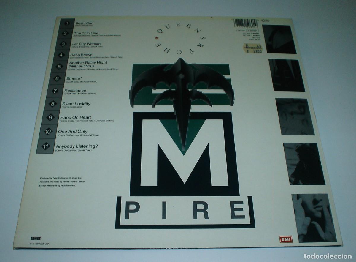 Discos de vinilo: DOBLE LP QUEENSRYCHE - EMPIRE - Foto 2