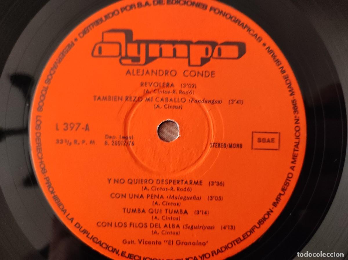 Discos de vinilo: Alejandro Conde lp - Foto 4
