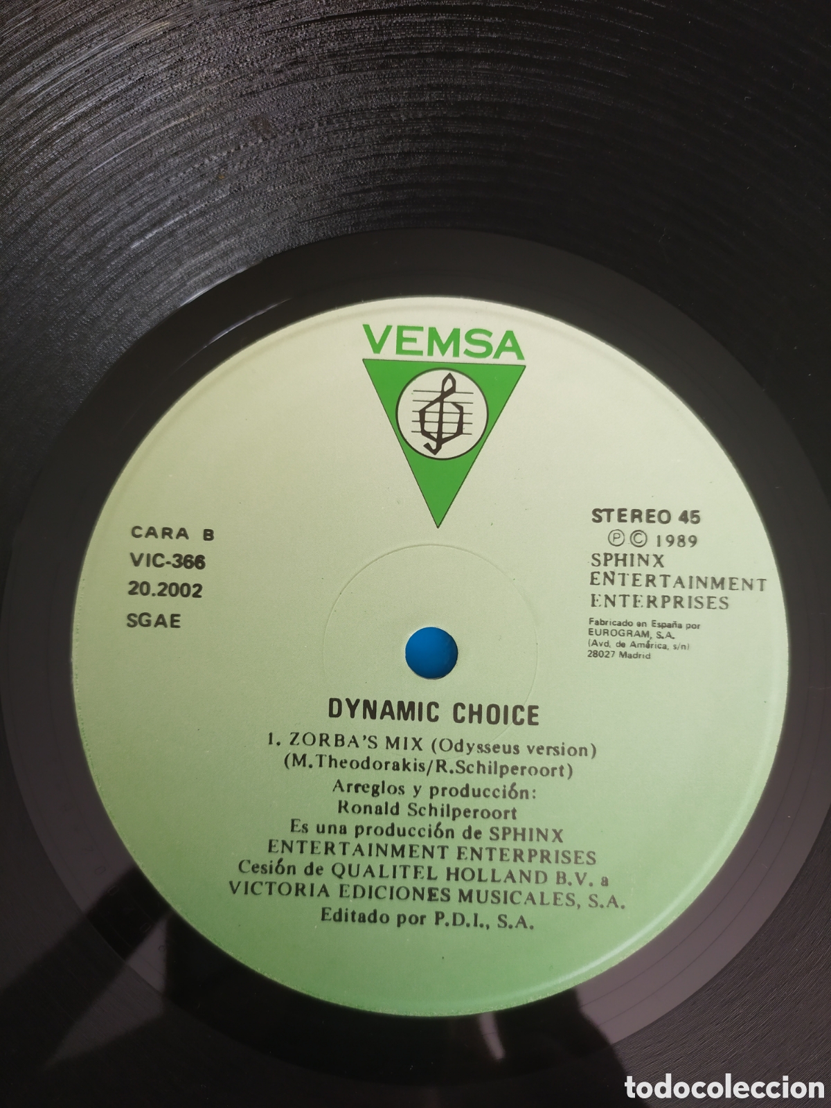 Discos de vinilo: Maxi single Dynamic Choice. Zorbas Mix - Foto 4