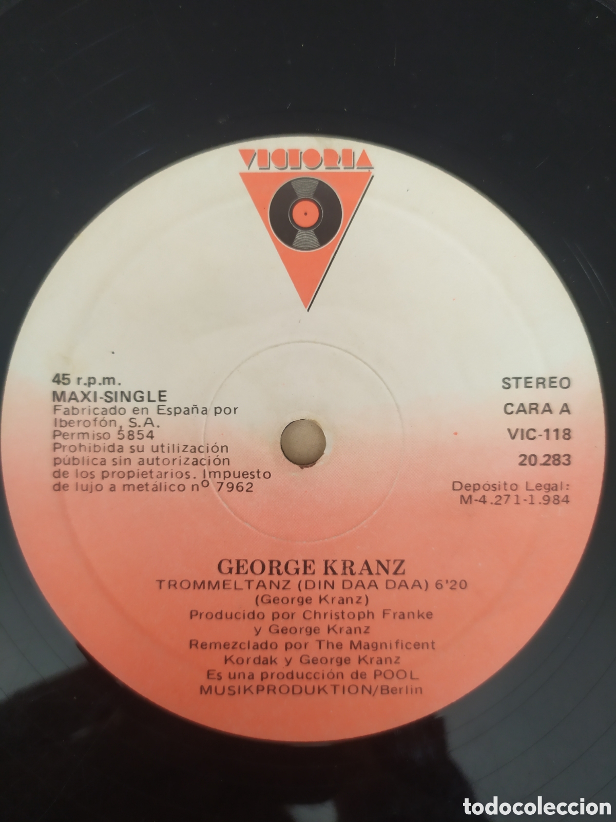 Discos de vinilo: Maxi single George Kranz. Trommeltanz Din Daa Daa - Foto 3