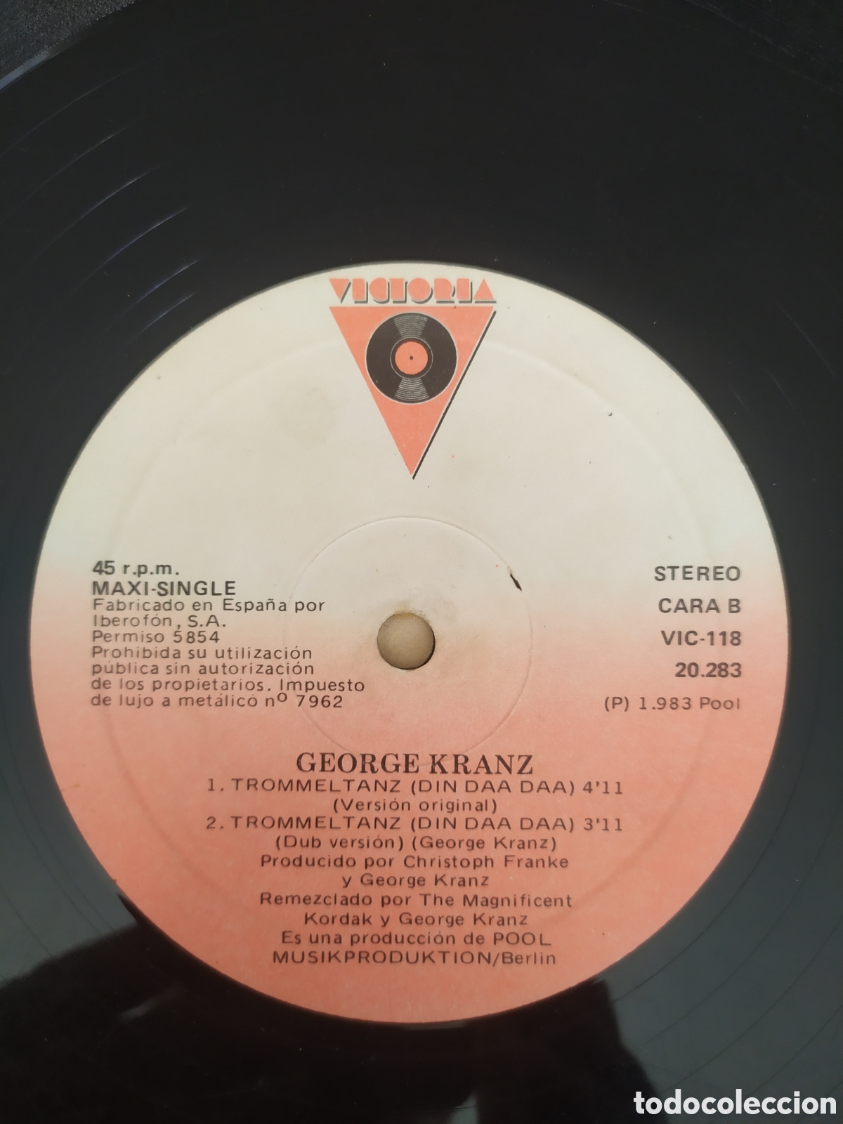 Discos de vinilo: Maxi single George Kranz. Trommeltanz Din Daa Daa - Foto 4
