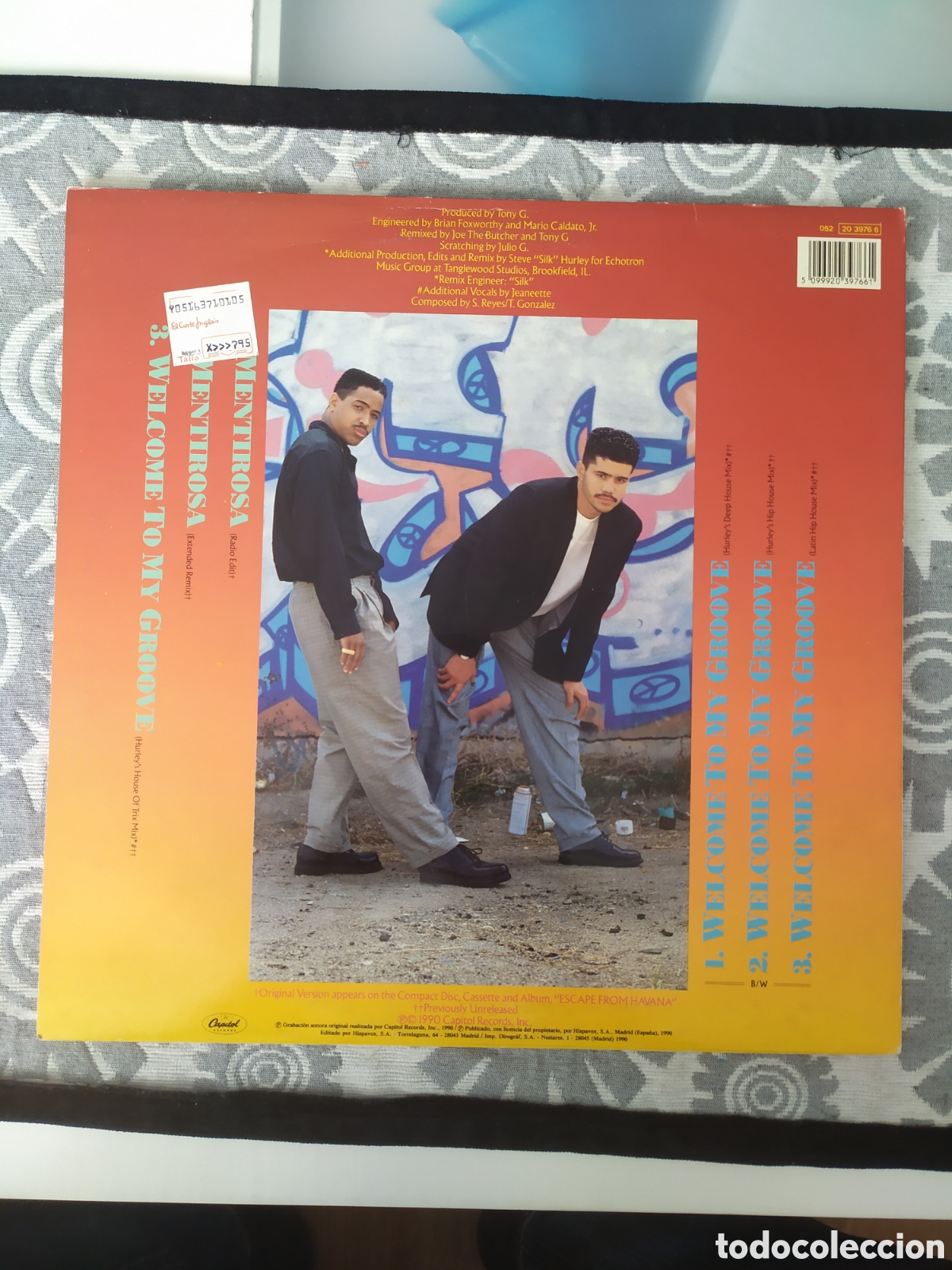 Discos de vinilo: Maxi single Mellow Man Ace. Mentirosa - Foto 2
