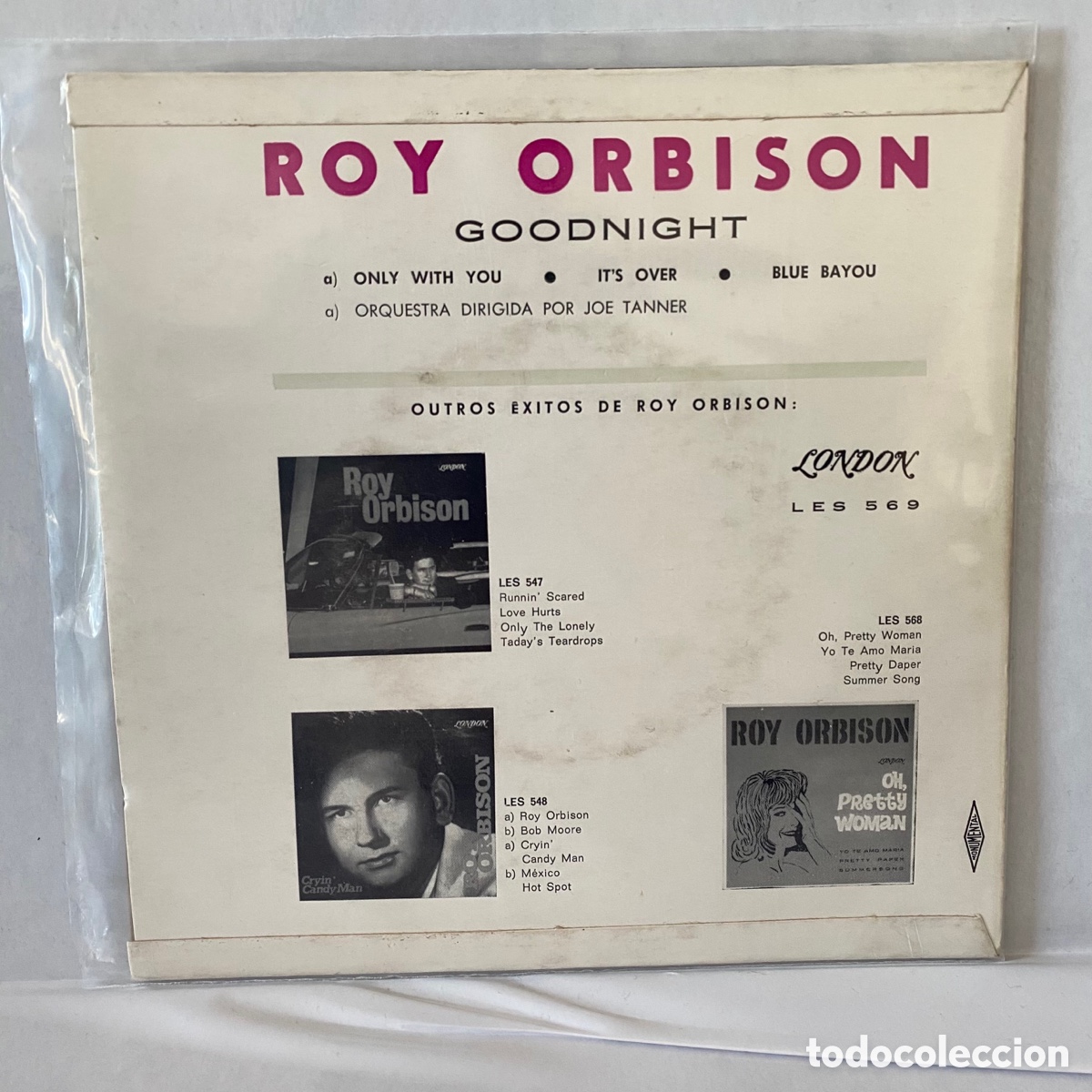 Discos de vinilo: Roy Orbison - Goodnight (7&rdquo;, EP) - Foto 2